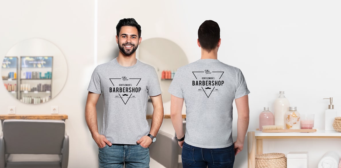 Men s Cotton T shirts Custom Round Neck T shirt Printing Online Vistaprint